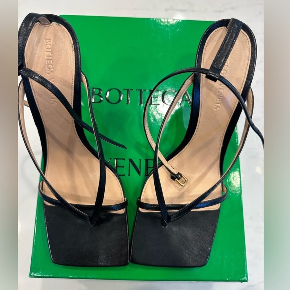 Bottega Veneta black stretch sandal 8.5 women - Picture 9 of 14